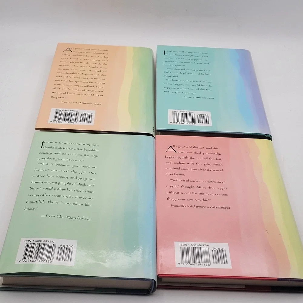 Barnes & Noble Children's Classics 4 Book HC Set Alice Wizard Oz Anne Princess